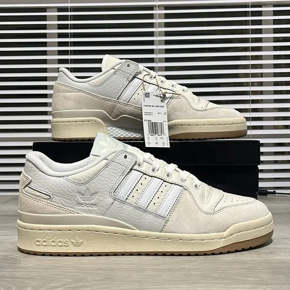 NWT Adidas Forum 84 Low ADV Men's Shoes White/Cream FY7998